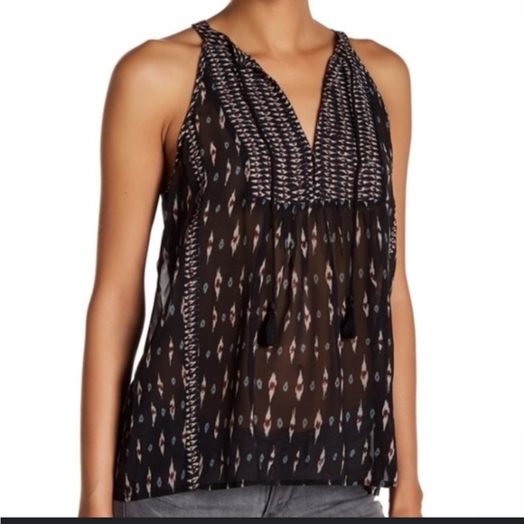 Joie Tops - JOIE Silk Patterned Tank